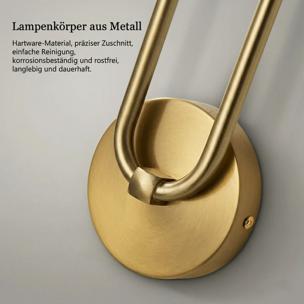 Skandinavische Wandleuchte Goldene Linie