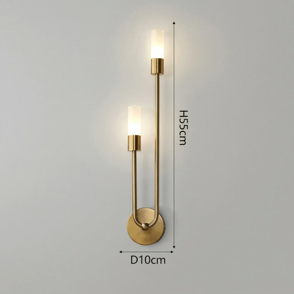 Skandinavische Wandleuchte Goldene Linie