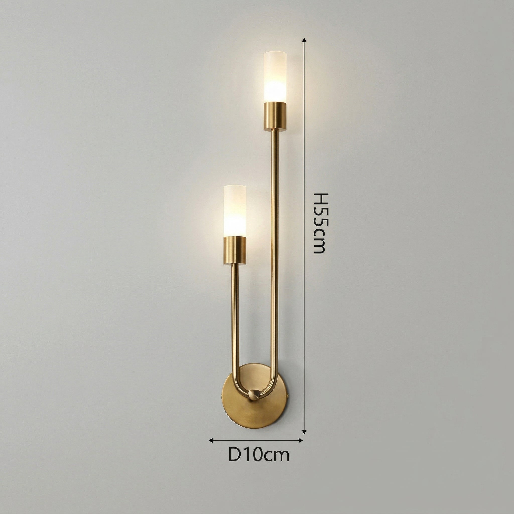 Skandinavische Wandleuchte Goldene Linie
